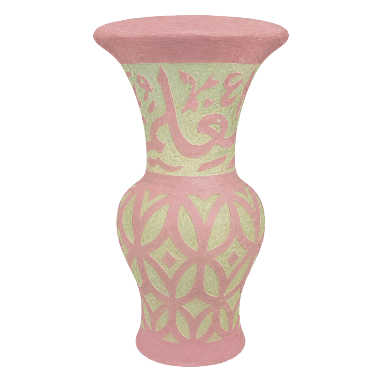Fez sgraffito vase, gouache illustration